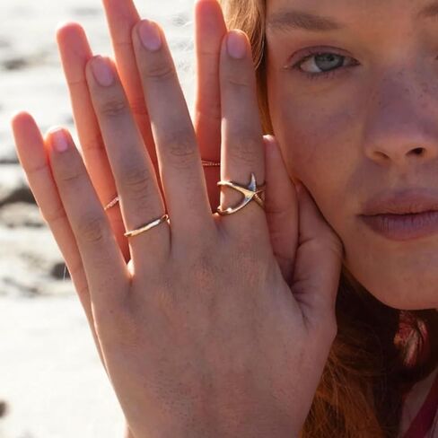 Chunky Gold Sun Rings for Women Vintage Sunflower Rings Stackable Adjustable Open Ring Jewelry in Kuwait
