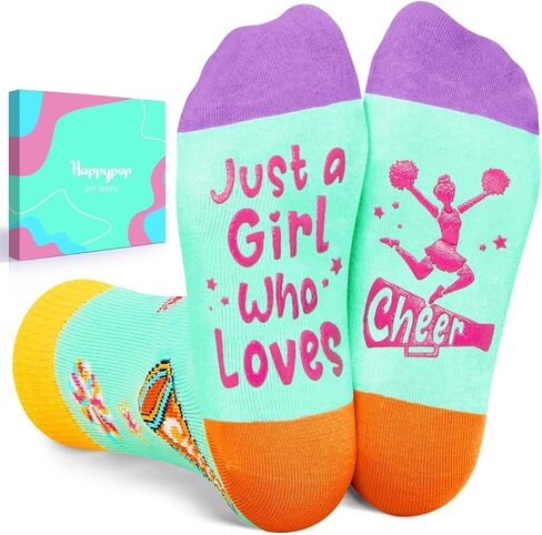 HAPPYPOP Gifts For 7-12 Year Old Girl - Soccer Gifts For Kids Girls, Kids Girls Soccer Socks Stocking Stuffers in Kuwait