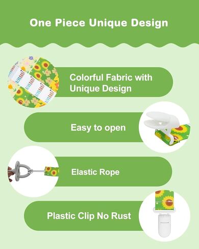 ALVABABY مشابك اللهاية للهالوين للأولاد والبنات المحايدين 8 عبوات من سلاسل حامل اللهاية بينكي باسي لمعظم اللهايات، وأنماط بينكي، وعضاضات الأطفال، والألعاب 8DBP05 in Kuwait