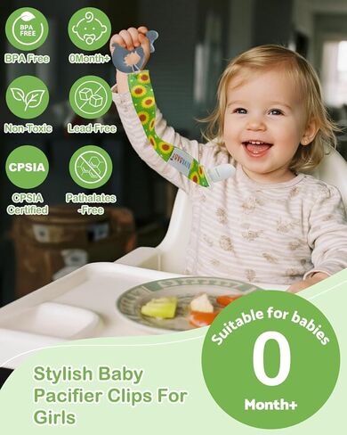 ALVABABY مشابك اللهاية للهالوين للأولاد والبنات المحايدين 8 عبوات من سلاسل حامل اللهاية بينكي باسي لمعظم اللهايات، وأنماط بينكي، وعضاضات الأطفال، والألعاب 8DBP05 in Kuwait