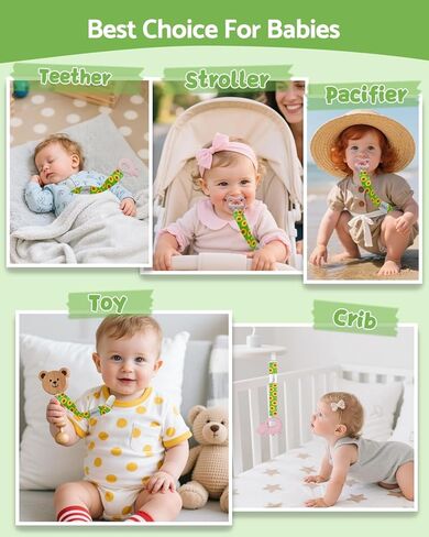 ALVABABY مشابك اللهاية للهالوين للأولاد والبنات المحايدين 8 عبوات من سلاسل حامل اللهاية بينكي باسي لمعظم اللهايات، وأنماط بينكي، وعضاضات الأطفال، والألعاب 8DBP05 in Kuwait