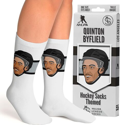 Major League Socks - NHL Los Angeles Kings - Various Players - Hockey Fan Holiday Gift Unisex Apparel (Size 7-13) in Kuwait