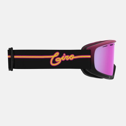 Giro Index 2.0 OTG Ski Goggles - نظارات التزلج على الجليد للرجال والنساء والشباب - حزام تدفق أحمر مع عدسة Scarlet العنبر in Kuwait