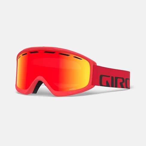 Giro Index 2.0 OTG Ski Goggles - نظارات التزلج على الجليد للرجال والنساء والشباب - حزام تدفق أحمر مع عدسة Scarlet العنبر in Kuwait