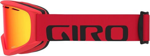 Giro Index 2.0 OTG Ski Goggles - نظارات التزلج على الجليد للرجال والنساء والشباب - حزام تدفق أحمر مع عدسة Scarlet العنبر in Kuwait