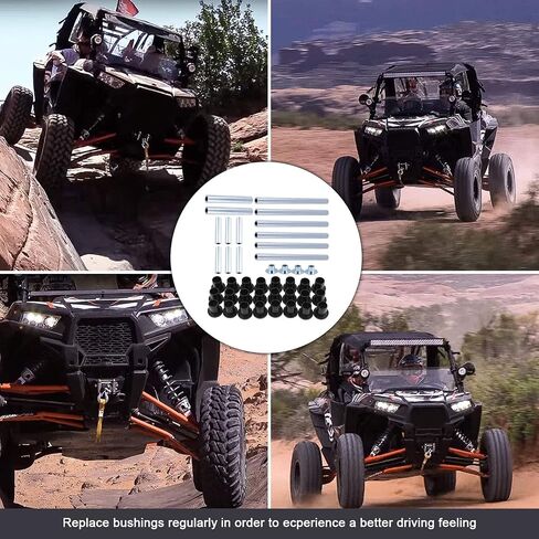 RYANSTAR RACING Front or Rear Lower A-Arm Shaft Bushings Compatible with Polaris Ranger 400, 500, 700, 800, 900 – Durable Replacement Kit for Smooth Suspension Performance in Saudi Arabia