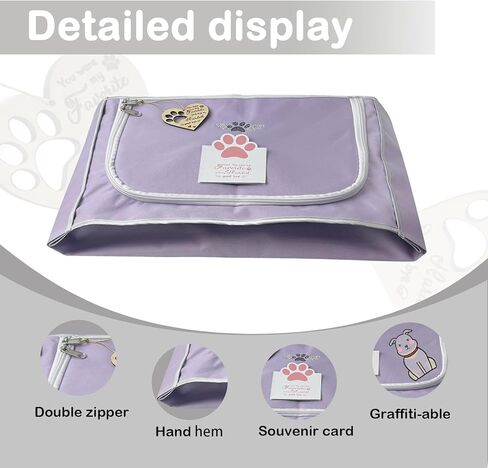 دفن الحيوانات الأليفة ، حقيبة جسم الحيوانات الأليفة الصديقة للبيئة مناسبة لجميع أنواع الحيوانات الأليفة للحيوانات الأليفة للدفن والحرق (الأزرق ، م) in Kuwait