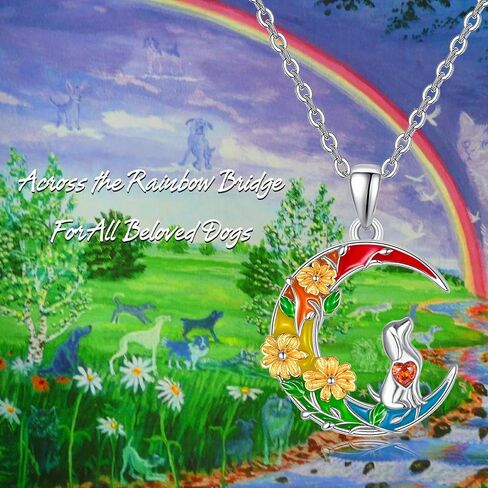 AENEAS Rainbow Bridge Cat Memorial Gifts Necklace Sterling Silver Jewelry Pet Memorial Gifts for Loss of Cat Angel Wings Bereavement Gifts Sympathy in Saudi Arabia