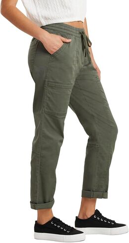 UNIONBAY Women's Drawcord Stretch Twill Ankle Pant in Saudi Arabia