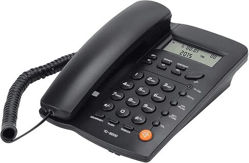 Telephone Landline Phones, Balck Corded landline Phone for Home, Office Telephone Home Phone with Functional Keys/Adjustable Volume for Office/Hotel in Kuwait