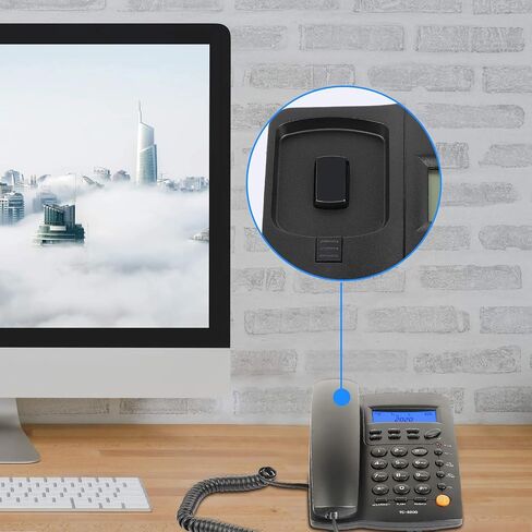 Telephone Landline Phones, Balck Corded landline Phone for Home, Office Telephone Home Phone with Functional Keys/Adjustable Volume for Office/Hotel in Kuwait