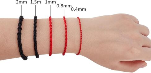 PH PandaHall 300 Yards 0.8mm Nylon String for Bracelets, 6 Colors Braided Thread Chinese Knotting Cords Bracelet String Thread Wind Chime Blinds String for Jewelry Making Kumihimo Wrapping Supplies in Kuwait