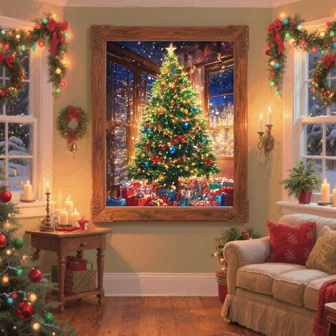 cviokrdu 4 Pack Framed Paint by Numbers Kit for Adults, Fruit Paint by Number for Beginners, DIY Easy Acrylic Oil Painting Kits on Canvas for Home Wall Decor (8x8inch) in Kuwait