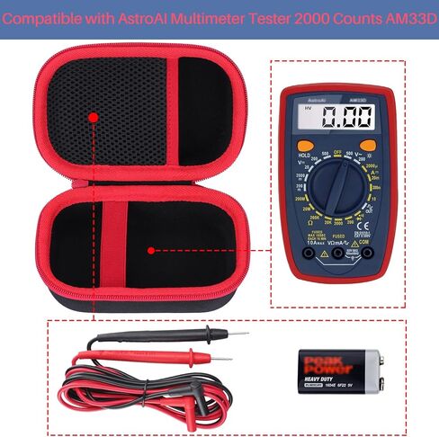 Hard Case Compatible with AstroAI Digital Multimeter Analyzer TRMS 6000 Counts Volt Meter Ohmmeter Auto-Ranging Tester in Kuwait