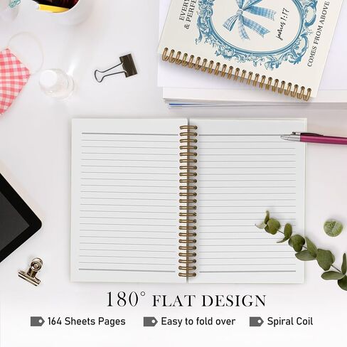 Pink Christian God Says You Are Beautiful Spiral Notebook, Pink Bow Journal Notebook, Bible Journal Notebooks, Coquette Christian Scripture Office Supplies Gifts for Women Girls, 5.5X8.3 Inch in Kuwait