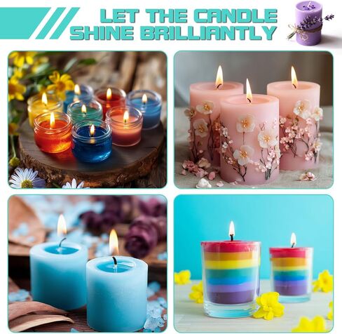 Candle Dye - 36 Vivid Colors Candle Making Supplies, High Concentration Liquid Oil-Based Color Dye for Soy Gel Wax, Beeswax, Halloween Deacoraing Candles Crafts Making - 10ml in Saudi Arabia