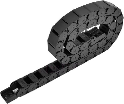 Cable Chains Semi-Enclosed Drag Chain Wire Carrier with End Connectors for Router Machine Tool Parts(18X25_TYPEB) in Saudi Arabia