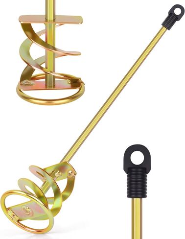 Paint Mixer for Drill - Paint Stirring Drill Attachment for 1-5 Gallon Bucket - Zinc Plated & Rust-Free - Work with Any Drill Bit - Drill Mixer for Paint, Resin, Epoxy & Concrete in Saudi Arabia