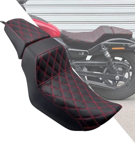 HDBUBALUS Motorcycle Driver Passenger Seat Two up Seat Fit For Harley Nightster RH975 Nighster Special RH975S 2022-up Black in Saudi Arabia