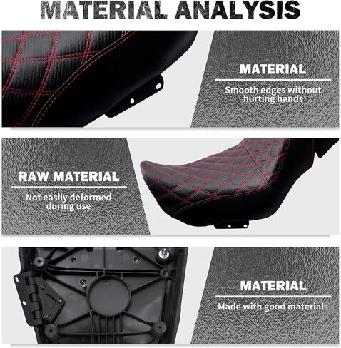 HDBUBALUS Motorcycle Driver Passenger Seat Two up Seat Fit For Harley Nightster RH975 Nighster Special RH975S 2022-up Black in Saudi Arabia