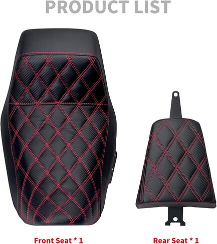 HDBUBALUS Motorcycle Driver Passenger Seat Two up Seat Fit For Harley Nightster RH975 Nighster Special RH975S 2022-up Black in Saudi Arabia