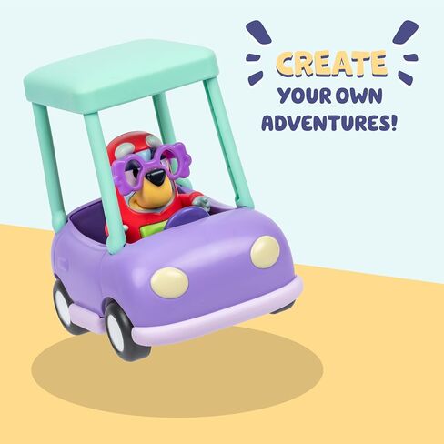 Bluey Vehicle Set – 4-Pack Includes Garbage Truck, Convertible, Family Car & Ice Cream Van, Official Bluey Toys for Kids Ages 3+ in Saudi Arabia