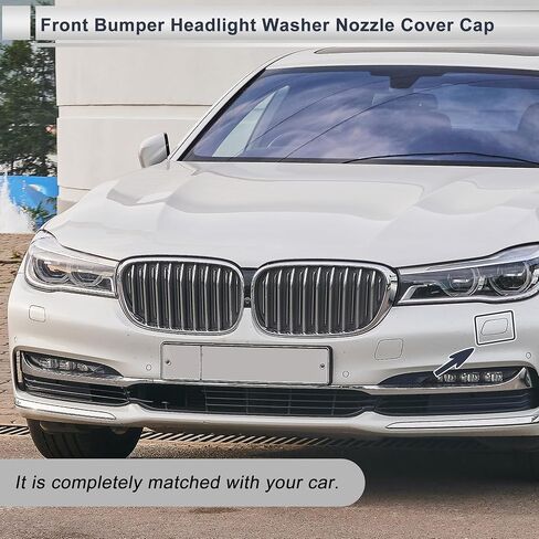 Front Left Side Bumper Headlight Washer Nozzle Cover Cap for BMW 740i 3.0L L6 25 2016-2019 Bumper Trim Nozzle Cover No.51117405595 Unpainted 1 Pcs in Saudi Arabia