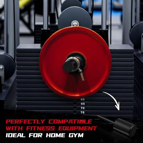 Lasnten دبوس مكدس الوزن 10 مم دبوس الصالة الرياضية موسع مكدس الوزن لآلة الكابل دبوس موسع مكدس الوزن لألواح الوزن 2 بوصة التي تحتوي على فتحة 2 بوصة (50.8 مم) in Kuwait