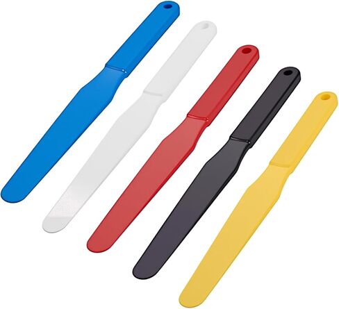 Driak Plastic Printing Ink Spatulas Ink Spatulas Scoop Screen Printing Pack of 5 Ink Scoop Silk Screen Printing Shovel Goop Scoop Plastisol (32mm) in Saudi Arabia