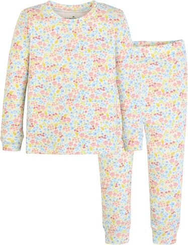 ملابس نوم مودال قطنية ناعمة من Moimoln للفتيات الصغيرات تناسب تمامًا ملابس نوم يومية طويلة من Pjs مقاس 4T in Kuwait