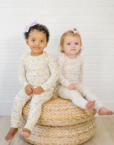 ملابس نوم مودال قطنية ناعمة من Moimoln للفتيات الصغيرات تناسب تمامًا ملابس نوم يومية طويلة من Pjs مقاس 4T in Kuwait