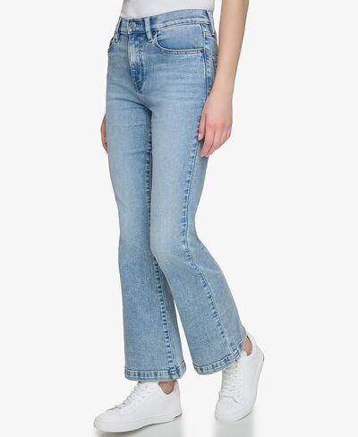 بنطلون جينز محصول مستقيم للسيدات in Kuwait