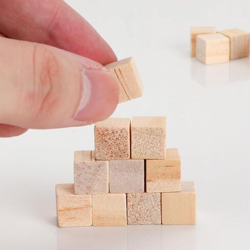50 Pack 2 Inch Wood Blocks for Crafts, Unfinished Wooden Cubes Block, Solid Square Wood Cubes for Painting and Crafts and DIY Projects in Saudi Arabia