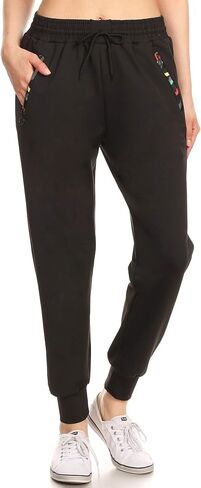 Leggings Depot Women's Cotton Jogger Sweatpants Yoga Track Pants with Pockets-FRENCHTERRY-HeatherGray-M in Kuwait