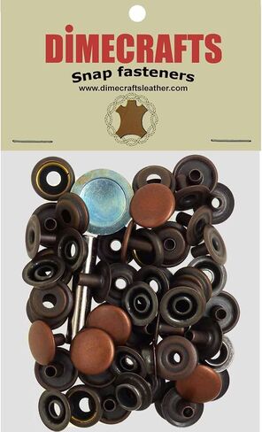 -Dimecrafts Line 24 Long Post Snap Fasteners Buttons Compare to Tandy DIM (Gun Metal Plated) in Saudi Arabia