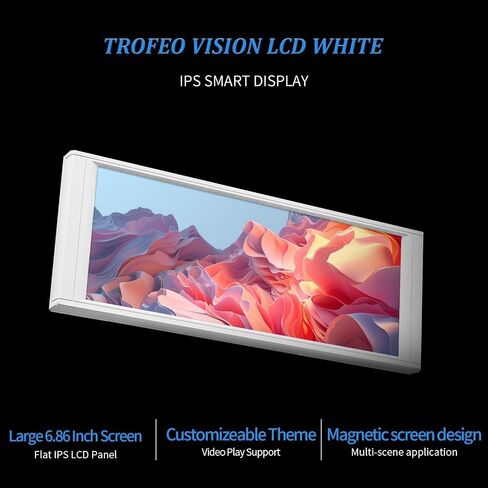 تتميز الشاشة الفرعية للعلبة ذات الإصدار الأبيض من Thermalright Trofeo Vision LCD بشاشة LCD كاملة الألوان مقاس 6.86 بوصة (دقة تبلغ 1280 × 480) مع تصميم لوحة مغناطيسية. يدعم الصور الديناميكية/الثابتة التي يمكنك صنعها بنفسك (أبيض). in Saudi Arabia