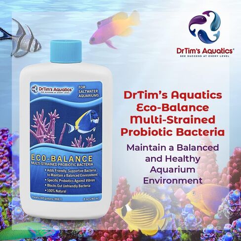 Drtim’s Aquatics Freshwater Bollance Probiotic Solution-بالنسبة لخزانات أسماك المياه العذبة ، وحوادث السمك-الكائنات غير الودية ، وتعزيز جودة المياه المثلى-طبيعية 100 ٪-64 أوقية. in Kuwait