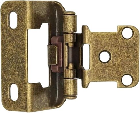 مجموعة من مفصلات خزانة المطبخ الفولاذية العتيقة العملية مع تراكبات مقاس 1/2 بوصة وتصميمات نصف مخفية للإغلاق الجزئي (أسود -1) in Kuwait