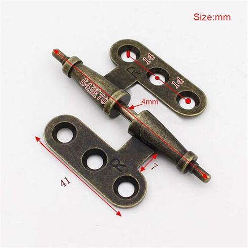 4 زوج 2.5 ''معدن أثاث عتيق بمفصلات خزانة خزانة خزانة باب شاشة قابلة للفصل خزانة الكتب المفصلي in Kuwait