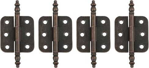 مفصلات الديكور العتيقة رأس التاج خزانة صندوق ديكور جميلة سهلة التركيب صناديق خشبية عتيقة (أخضر برونزي-1) in Kuwait