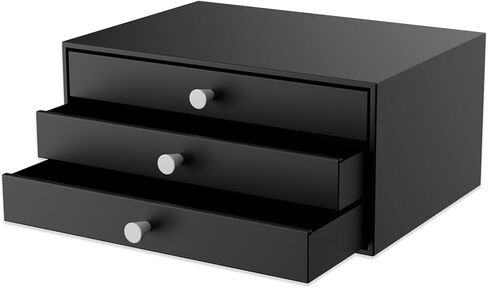 Desktop Drawers, Metal Desk Organizer with Drawer Storage Organizer for A4 File, Desk File Storage Organization for Office, Home, No Assembly Required, White in Kuwait