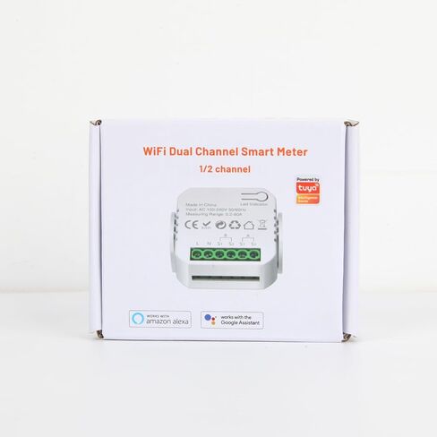 eMylo 2 Channel WiFi Power Meter 80A+80A Smart Power Monitor، Clamp Ammeter Power Monitor، 2.4 جيجا هرتز WiFi، مراقبة الوقت الحقيقي، تطبيق Smart Life / TUYA، متوافق مع Alexa و Google Assistant in Kuwait