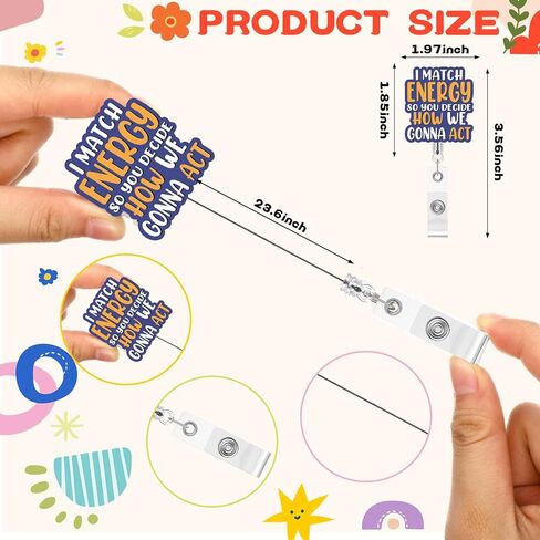 Yinkin 30PCS Funny Badge Reel Nurse Badge Reel Holder Retractable ID Clips for Doctor Student Men Women Office Nurses Lanyard Supplies Accessories Bulk Gifts in Saudi Arabia