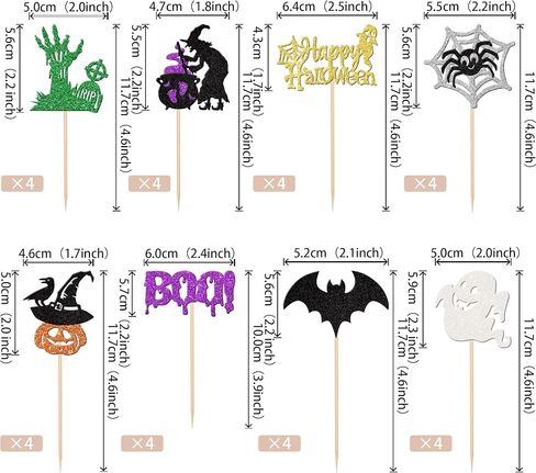 1 PCS Halloween Happy Birthday Cake Topper Glitter Jack and Sally Castle Ghost Halloween Cake Pick for Nightmare Before Christmas Theme Baby Shower Birthday Party Cake Decorations Supplies in Kuwait