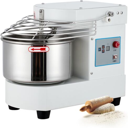 Commercial Food Mixer, 10.5 Qt Touch Screen Dough Mixer Machine with Timer, Security Shield, 650W Dual Rotating Dough Kneading Machine Food-grade Stainless Steel Bowl for Restaurant Bakery in Saudi Arabia
