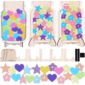 3 PCS Magnetic Reward Jars, Reward Jars for Kids, Reward Jar Magnetic, Classroom Reward Jar, Star Jar Reward System for Classroom Home Behavior Management (Star and Heart) in Kuwait