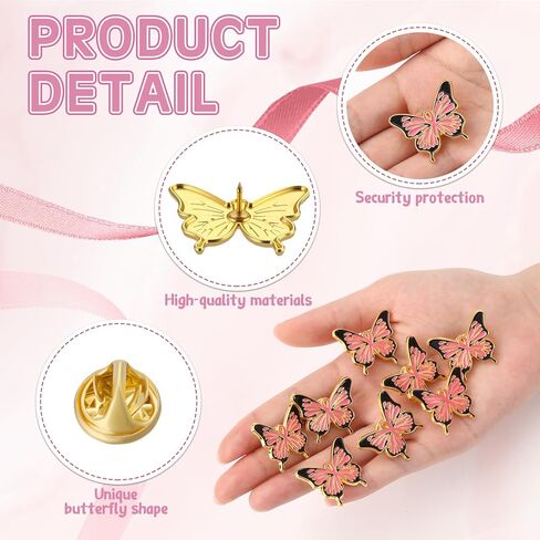 48 PCS التوعية بالصحة العقلية دبوس دبوس الشريط الأخضر الفراشة صفيرة للمنع للوقاية من الانتحار إلهام الإكسسوارات شهر هيث العقلية in Kuwait