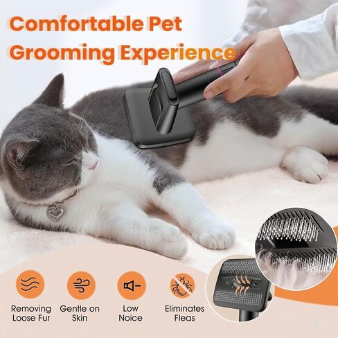Cat Steam Brush，3 In 1 combs for indoor cats，pet steam brush for shedding,Dog shedding for Long and Short Hair Dogs and Cats Pet Grooming Brush Remove Tangled Loose Hair (Blue) in Saudi Arabia