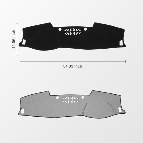 KUST Car Dash Cover for Hyundai Tucson 2022-2024 (ONLY FITS 4.2-inch Digital Instrument Cluster) Polyester Non-Slip Center Console Dash Cover Black (Not fits 10.25-inch Digital Instrument Cluster) in Kuwait