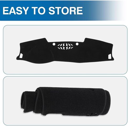 KUST Car Dash Cover for Hyundai Tucson 2022-2024 (ONLY FITS 4.2-inch Digital Instrument Cluster) Polyester Non-Slip Center Console Dash Cover Black (Not fits 10.25-inch Digital Instrument Cluster) in Kuwait